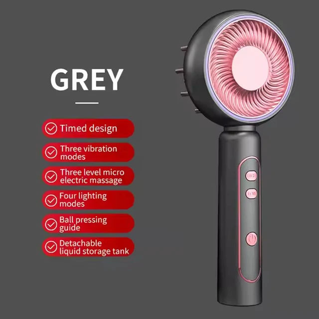 Head Massagers Scalp with 4 Mode Guiding Comb Red Light Therapy