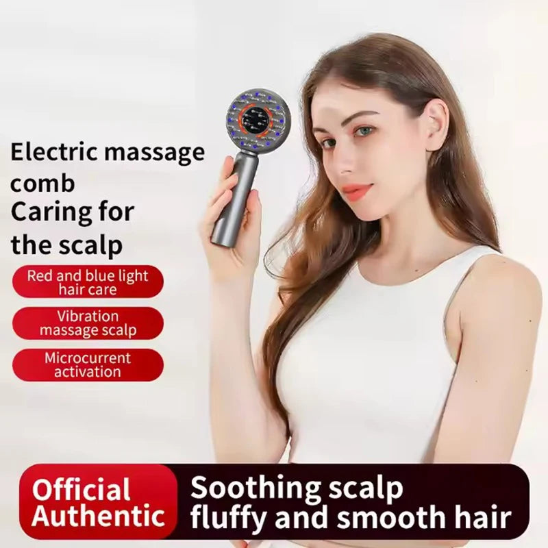 Head Massagers Scalp with 4 Mode Guiding Comb Red Light Therapy