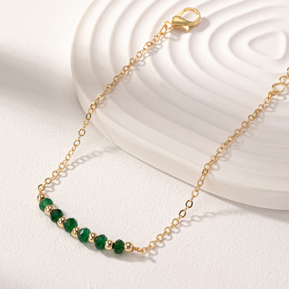 Simple and exquisite natural stone bead bracelet