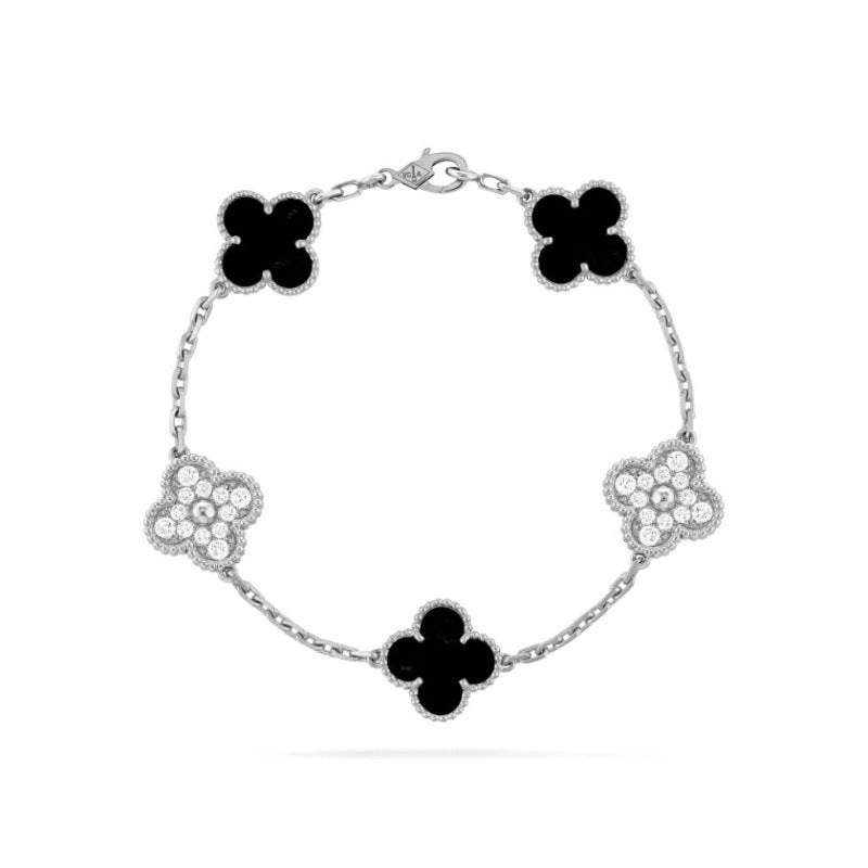 Four leaf clover bracelet (18k gold)