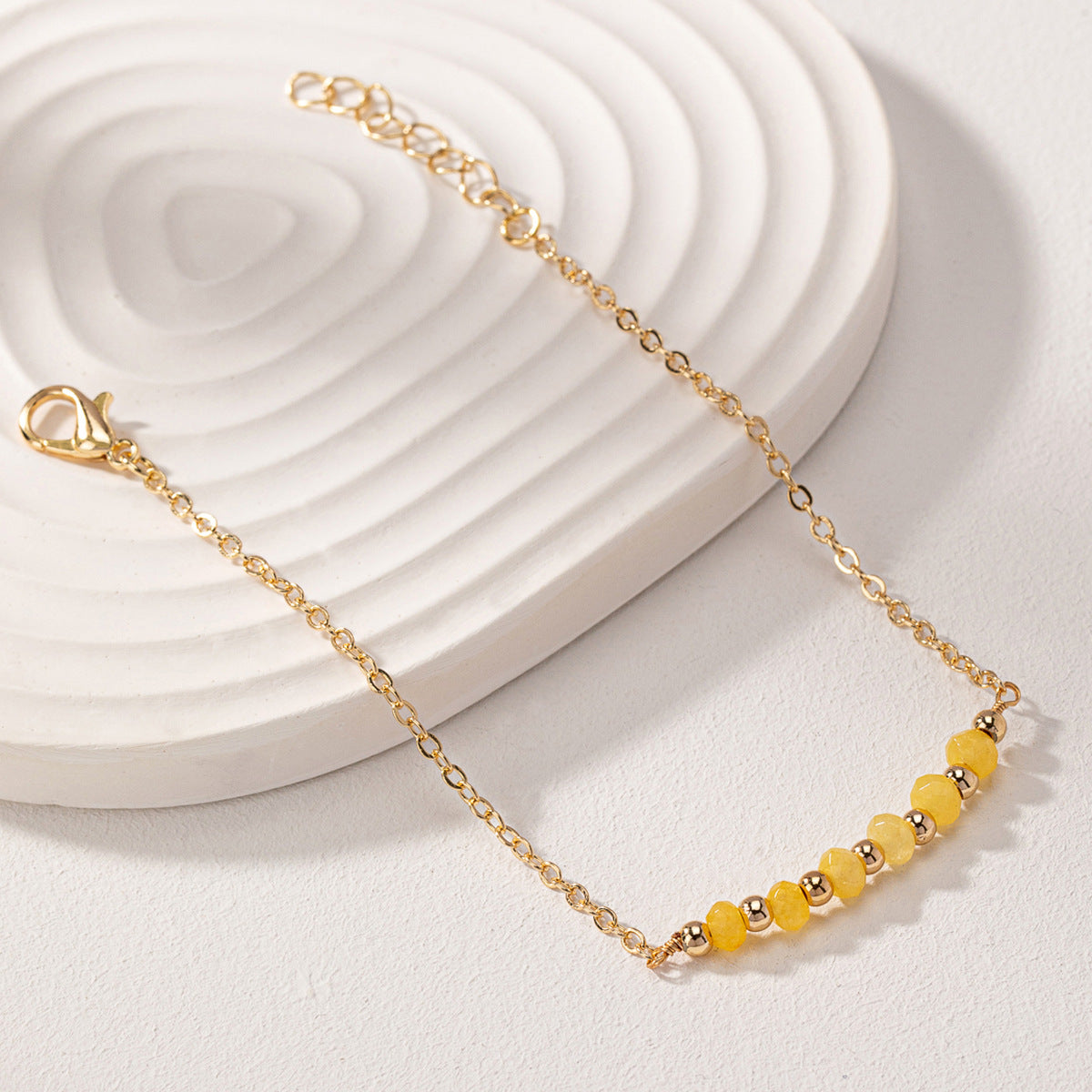 Simple and exquisite natural stone bead bracelet