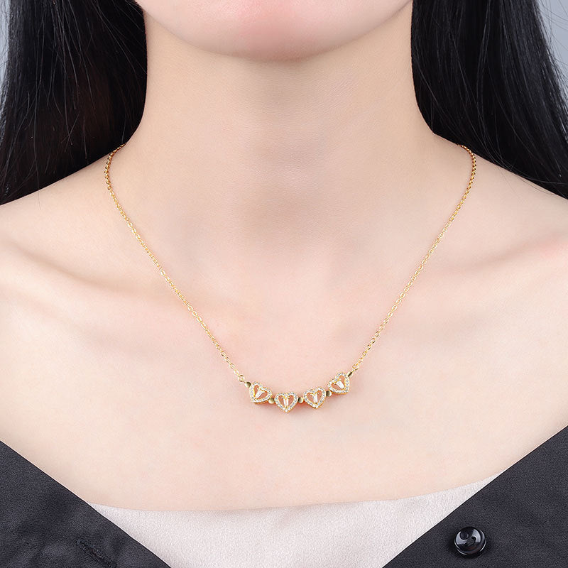 S925 Variety sterling silver sterling silver four leaf clover necklace