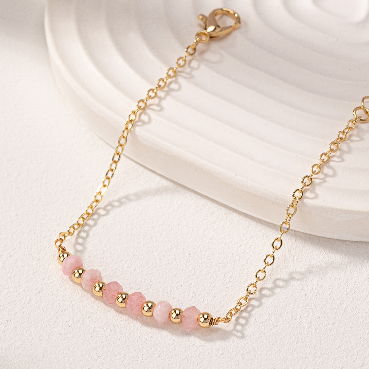 Simple and exquisite natural stone bead bracelet