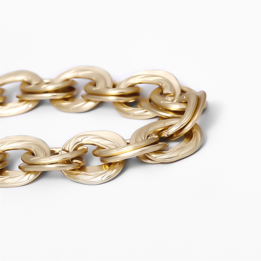 Vintage Chunky Thick Curb Cuban Choker Necklace