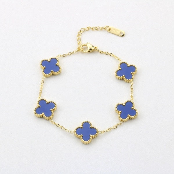 Four leaf clover bracelet (18k gold)